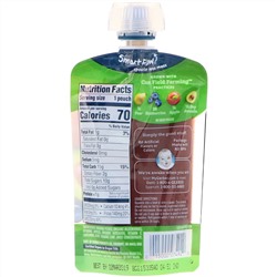 Gerber, Smart Flow, Organic, «Персик, черника, яблоко и авокадо», 99 г (3,5 унции)