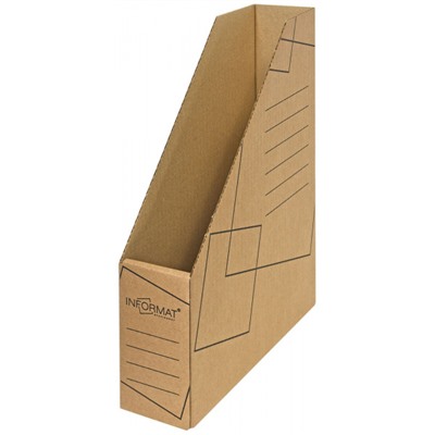 Накопитель вертикальный картон А4  75 мм микрогофро-картон RN0075N inФОРМАТ