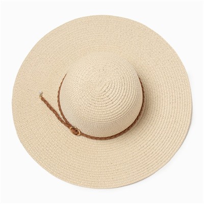 Шляпа женская MINAKU, бежевый, размер 58