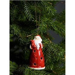 Светодиодная подвеска «Дед Мороз», 9.6×5.1×5.1 см, 1 LED, от батареек LR44×3, свечение тёплое белое