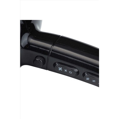 Dewal Beauty Фен для волос / Yummy Aqua HD1000-Black, 2000 Вт, черный KRISTALLER, 1108483