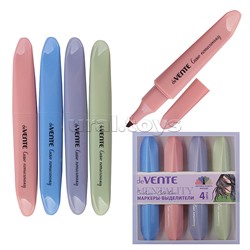 Набор маркеров-выделителей "Mentality" (04 цв. -розовый, голубой, сиреневый, салатовый)
