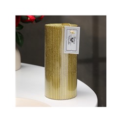 УЦЕНКА Свеча - цилиндр «Рельеф», 7×15 см, МИКС