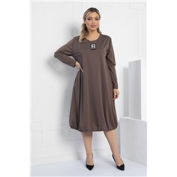 Платье Я жду тебя (кофе) П12313-15