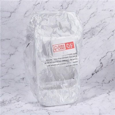Органайзер для хранения косметики, 3 секции, 16.2×13.5×33.5 см, белый, прозрачный