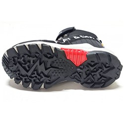 70-0026A черн/крас Сапоги зима для мальчиков (27-32)/12