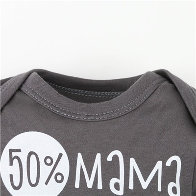 Боди детское «Крошка Я», рост 74-80 см, серое