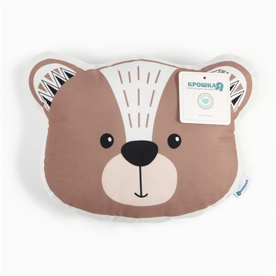 Подушка декоративная Крошка Я «Мишка», 37×27 см, велюр, 250 г/м²