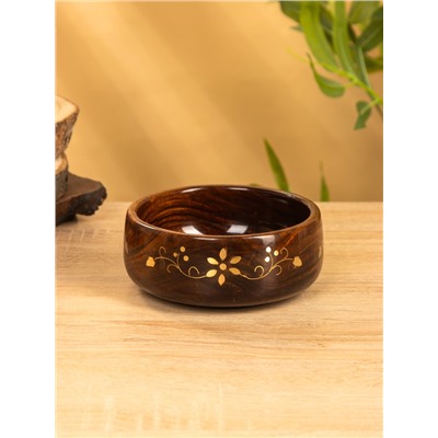 Чаша «Стебель», 12×12×5 см, дерево шишам