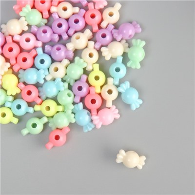 Бусины для творчества пластик «Конфетки», цветные яркие, набор 500 г, 1.4×1.4×0.8 см