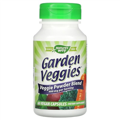 Nature's Way, Garden Veggies, 60 вегетарианских капсул