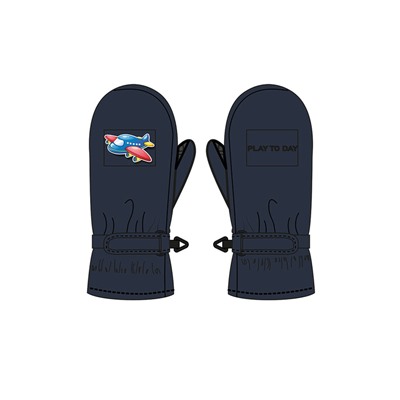 Варежки текстильные для мальчиков