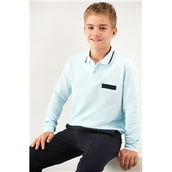 Рубашка-поло с длинным рукавом для мальчика Happyfox