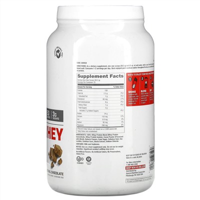 GNC, 100% Whey, Natural Chocolate, 2.11 lb (955 g)