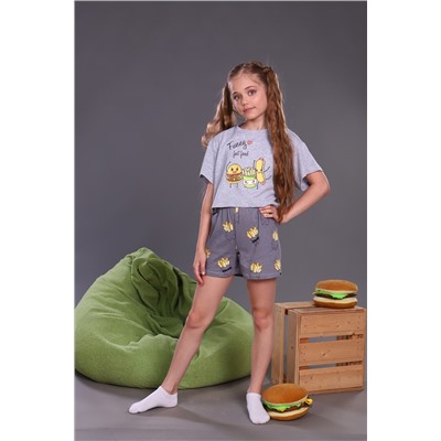 Пижама с шортами Картошка фри арт. ПД-019-046 НАТАЛИ, 876159