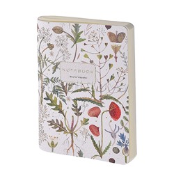 Записная книжка  из экокожи 60 л. линейка "Луговые травы"