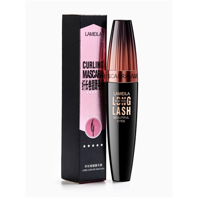 Тушь для ресниц с щеткой из натурального ворса, черная, 9 мл