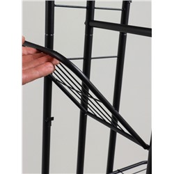 Подставка для цветов Greengo, 7 полок, 43×22×126 см, напольная, металл, чёрная