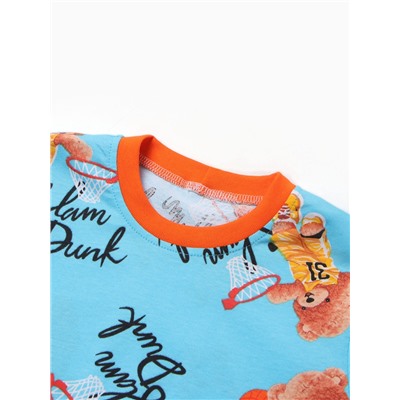 Пижама для мальчика «Мишка», голубая, рост 98 см