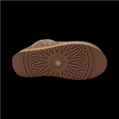 Угги из натуральной кожи UN002-11 коричневые