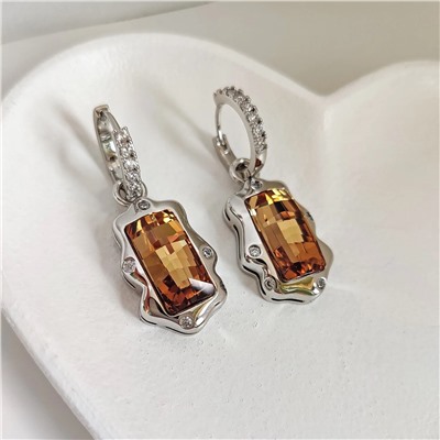 Серьги с кристаллами Swarovski