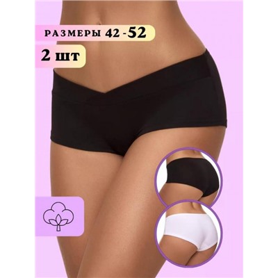 Трусы шорты для беременных комплект WSHBr/0102 (Белый,черный)