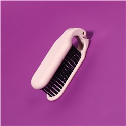 Расчёска массажная, складная, с зеркалом, 3×10 см, МИКС