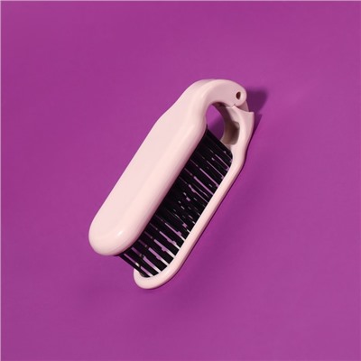 Расчёска массажная, складная, с зеркалом, 3×10 см, МИКС