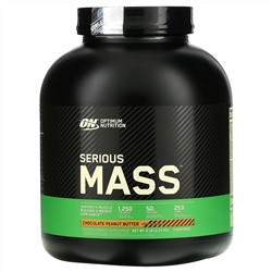 Optimum Nutrition, Serious Mass, Protein Powder Supplement, Chocolate Peanut Butter, 6 lb (2.72 kg)