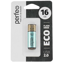 ФЛЕШ-накопитель (USB) PERFEO 16GB E04 Серия "Зеленая экономика" PF-E04G016ES ТТ0015810 Perfeo