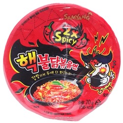 Экстра острая лапша со вкусом курицы 2хSpicy Samyang, Корея, 70 г Акция