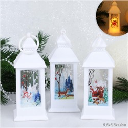 Фонарь светодиодный 14 см / JSLAN12white /уп 12/240/новогодний/белый