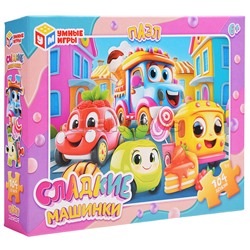 Пазлы 104 "Сладкие машинки"