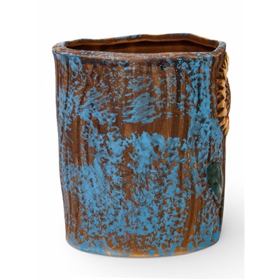 Декоративный горшок для цветов «Подсолнух», 9×9×10 см, керамический, Greengo