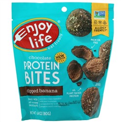 Enjoy Life Foods, Шоколадные протеиновые снеки, банан, 180 г (6,4 унции)