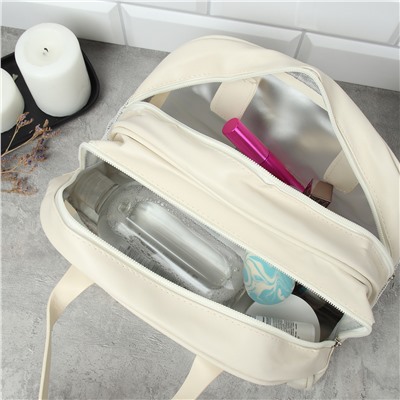 Косметичка 28х13х17 см / GENA-45 /уп 100/два отделения (Голубой)