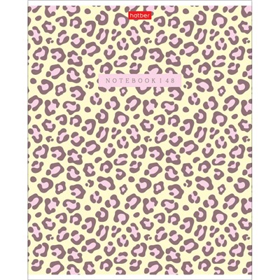 Тетрадь  48л клетка пластиковая обложка 300мкм "LEO-принт" (092368) Хатбер