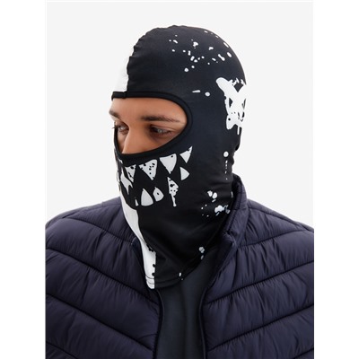 Маска-балаклава Black and White, размер универсальный, чёрная