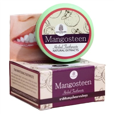 Coco Blues Травяная зубная паста с экстрактом мангостина / Mangosteen Herbal Toothpaste, 30 г 21473