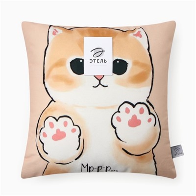 Подушка Этель «Мягкие лапки» 40×40 см, велюр