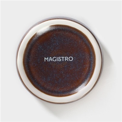 Соусник Magistro Garland, 70 мл, d=6.5 см, фарфор, синий