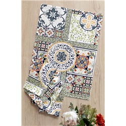 Комплект вафельных полотенец 45х60 (5 шт.) "Mia Cara" рис 30363-1 Азулежу