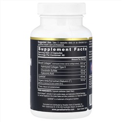 Paradise Herbs, Collagen Extreme® с коллагеном BioCell Collagen®, OptiMSM® и Nature's C®, 120 капсул