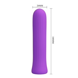 Фиолетовый мини-вибратор Blanche - 10 см.