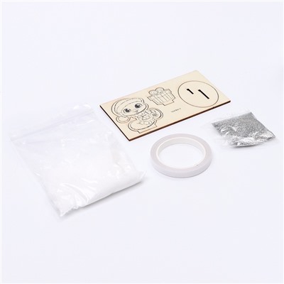 УЦЕНКА Школа талантов Набор для творчества «Новогодний ночник» Змея деревянн.