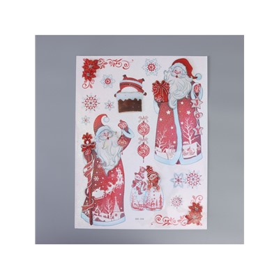 Наклейка интерьерная «Дедушка Мороз», 55×35 см