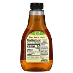 Now Foods, Real Food, Organic Agave Nectar, Light, 23.28 oz (660 g)