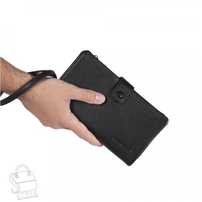 Клатч мужской кожаный 329-1H black Heanbag
