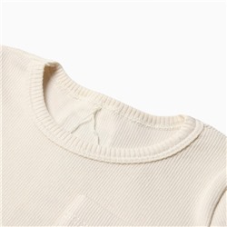 Комплект детский: футболка и шорты MINAKU, рост 62-68 см, молочный