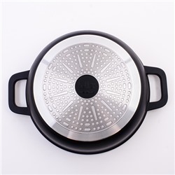 6361-1 Сотейник с крышкой 4 л GRACE лит/алюм/пластик/силик MB (х6)